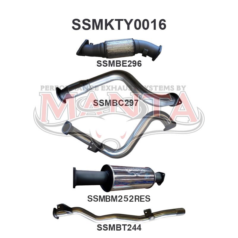 Manta Toyota Landcruiser VDJ78 4.5L V8 Turbo Diesel Troop Carrier 2007 - 2016 (Without DPF) – Manta product image 13