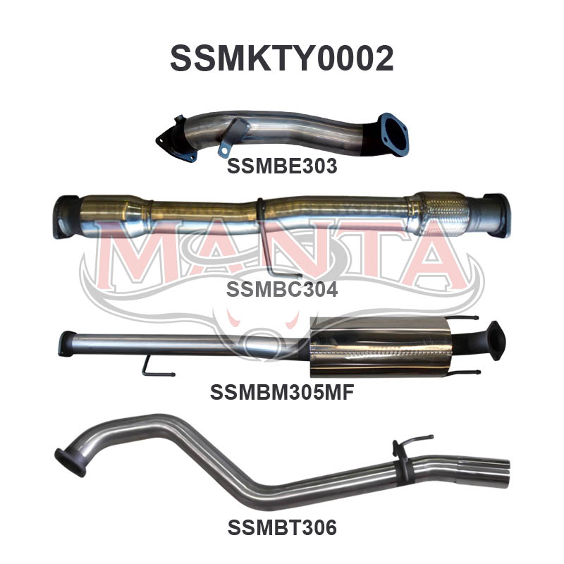 Manta Toyota Hilux KUN26R, KUN16R 3.0L Turbo Diesel D4D 2005 – 2015 – Manta product image 13