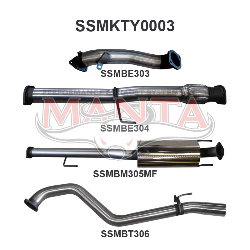 Manta Toyota Hilux KUN26R, KUN16R 3.0L Turbo Diesel D4D 2005 – 2015 – Manta product image 14
