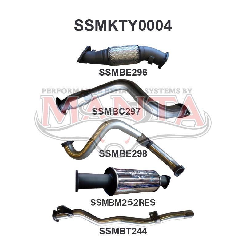 Manta Toyota Landcruiser VDJ79 4.5L V8 Turbo Diesel Single Cab UTE 2007 - 2016 (Without DPF) – Manta product image 25