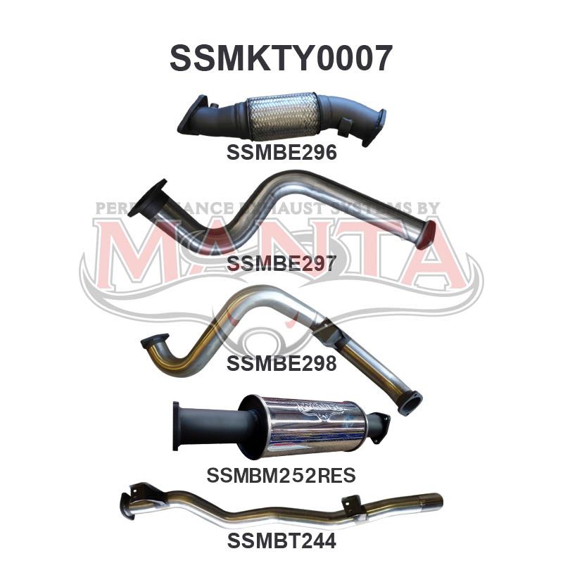 Manta Toyota Landcruiser VDJ79 4.5L V8 Turbo Diesel Single Cab UTE 2007 - 2016 (Without DPF) – Manta product image 28