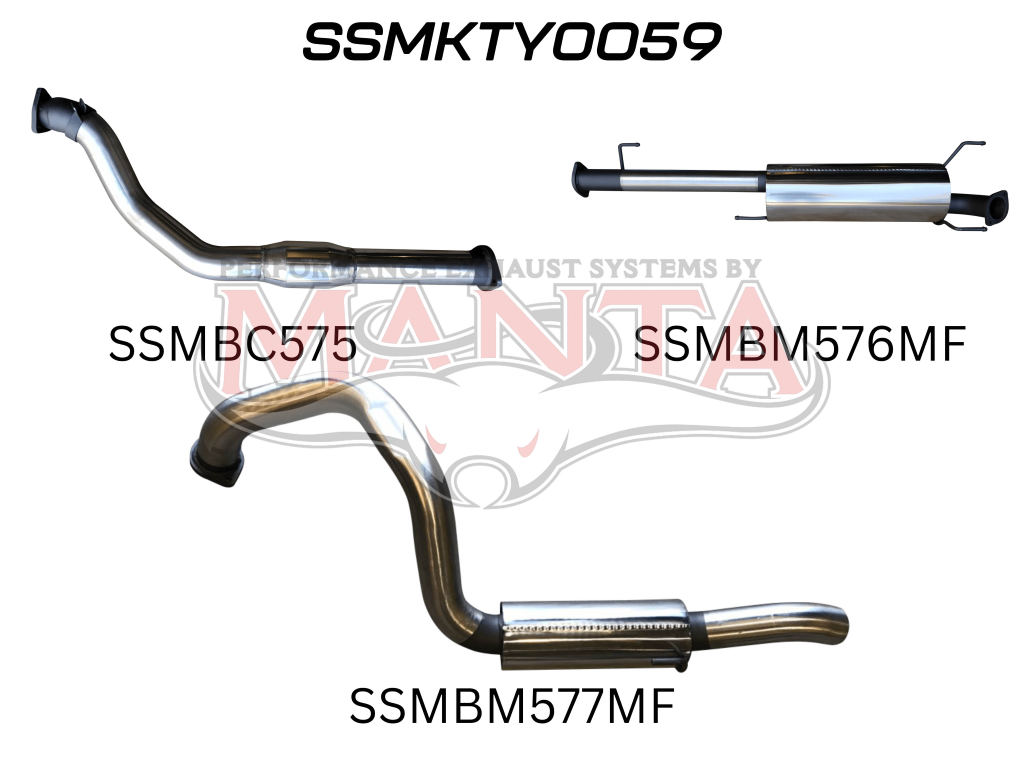 Manta Toyota Prado KDJ120R, KDJ150R 3.0L Turbo Diesel September 2007 – September 2015 – Manta product image 17