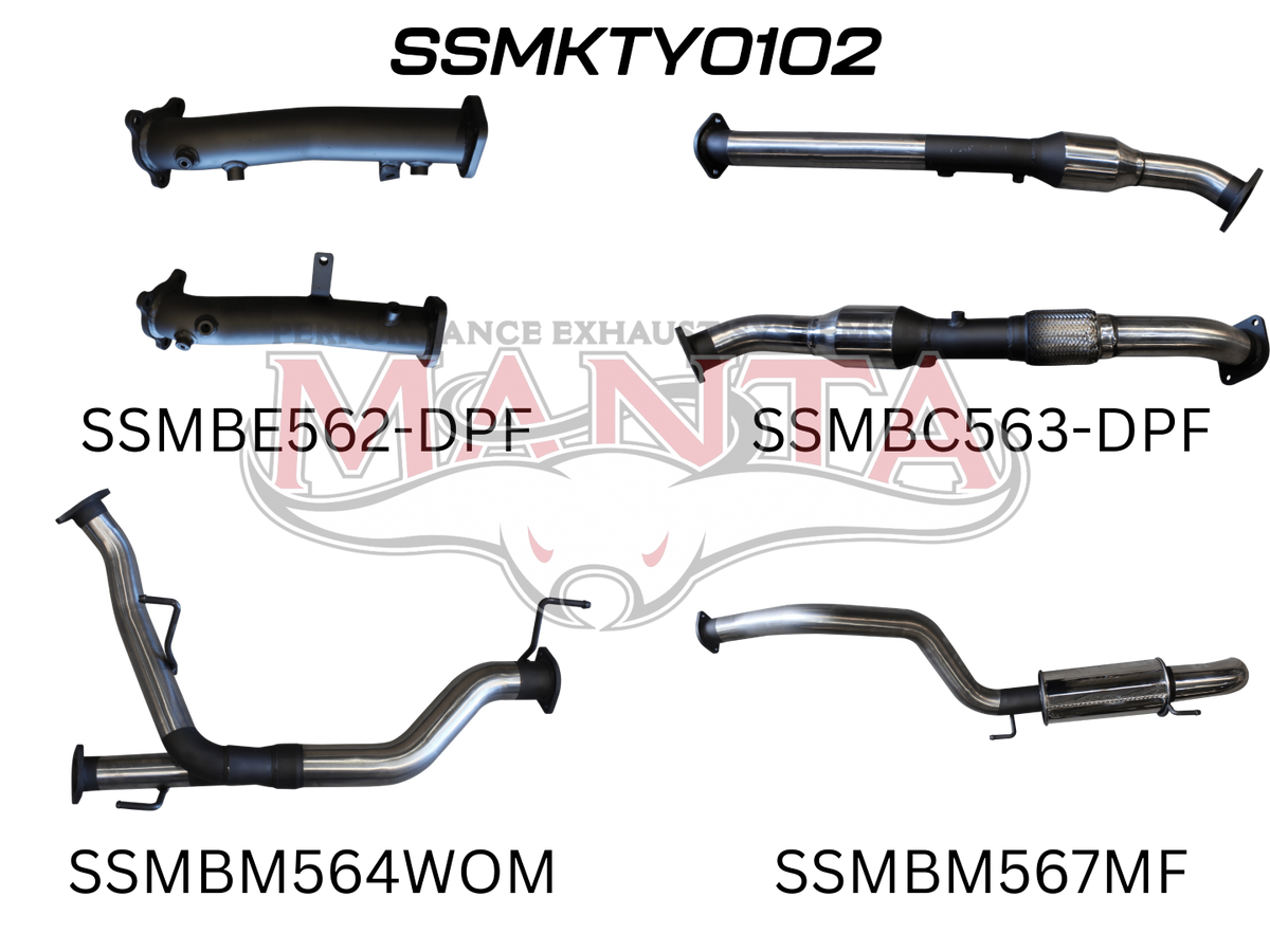 Manta Toyota Landcruiser VDJ200 4.5L V8 Twin Turbo Diesel Wagon (With DPF) 2015 Onwards – Manta product image 43