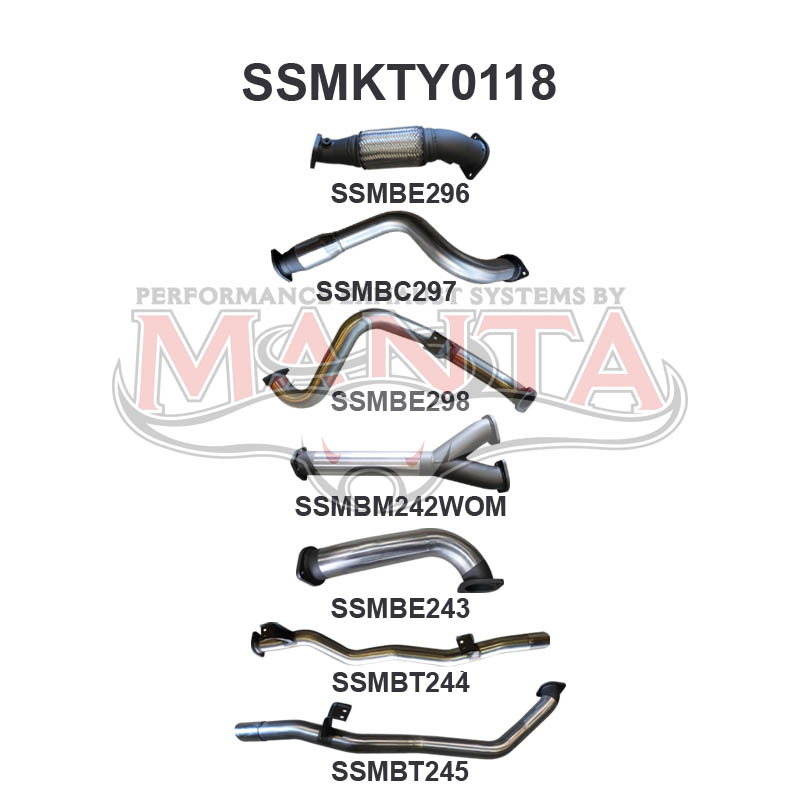 Manta Toyota Landcruiser VDJ79 4.5L V8 Turbo Diesel Single Cab UTE 2007 - 2016 (Without DPF) – Manta product image 44