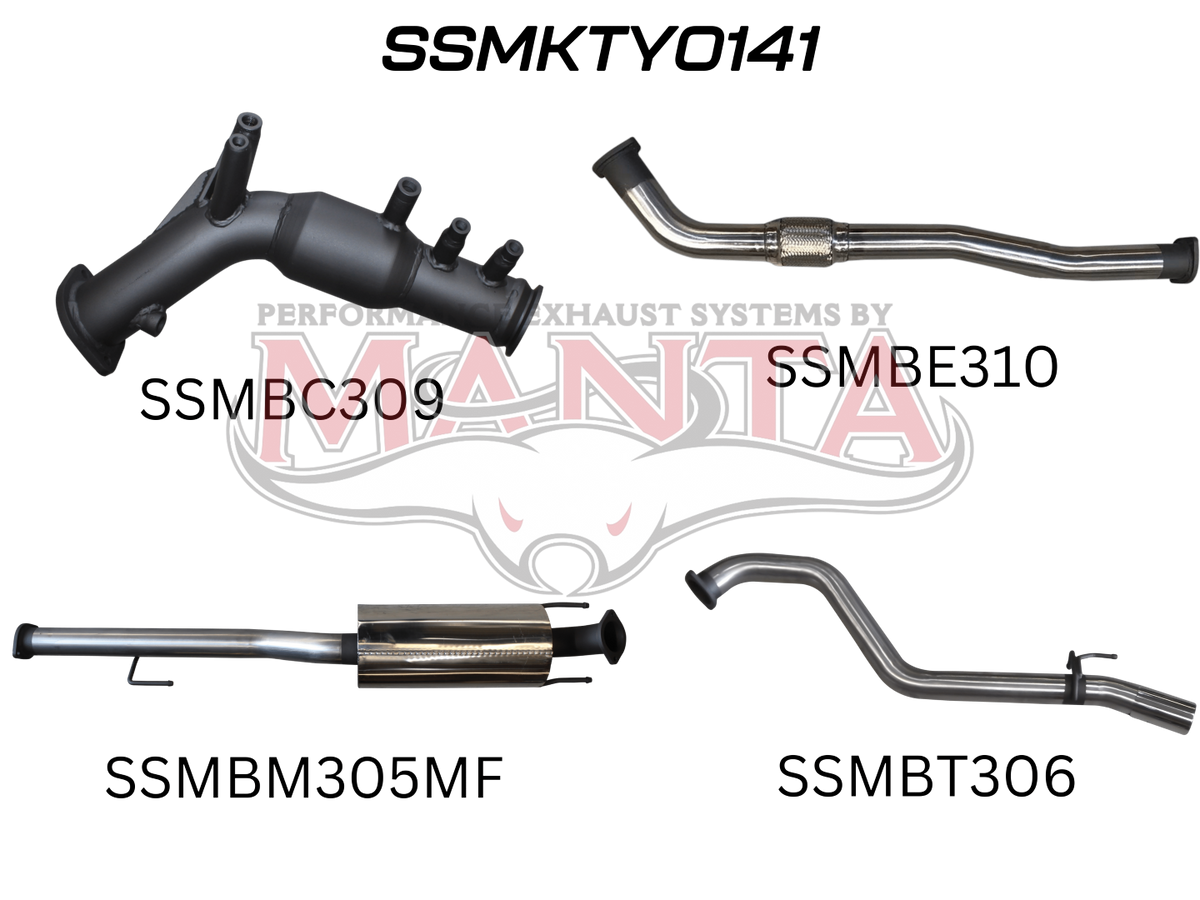 Manta Toyota Hilux GUN126R N80 2.8L Turbo Diesel D4D (With DPF) 2015 To Current – Manta product image 10