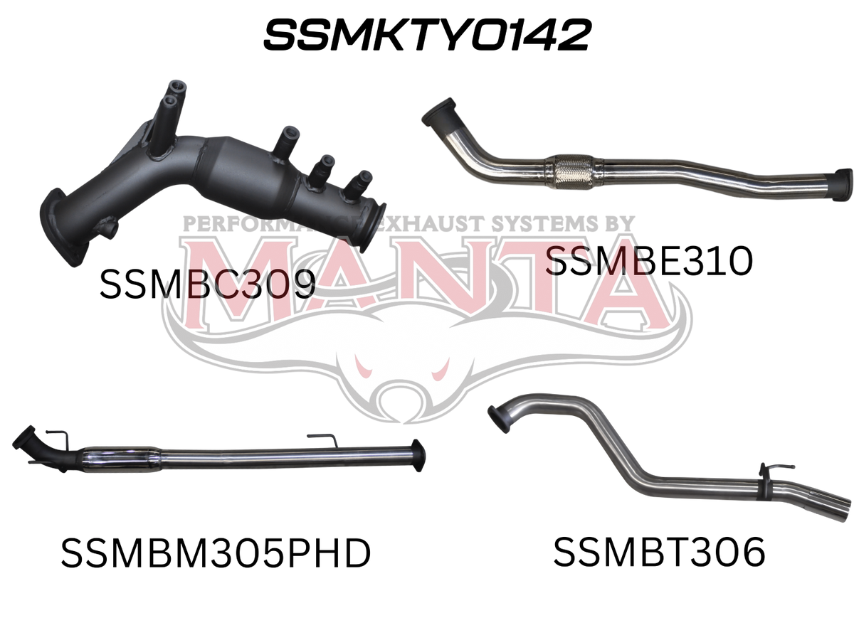 Manta Toyota Hilux GUN126R N80 2.8L Turbo Diesel D4D (With DPF) 2015 To Current – Manta product image 11