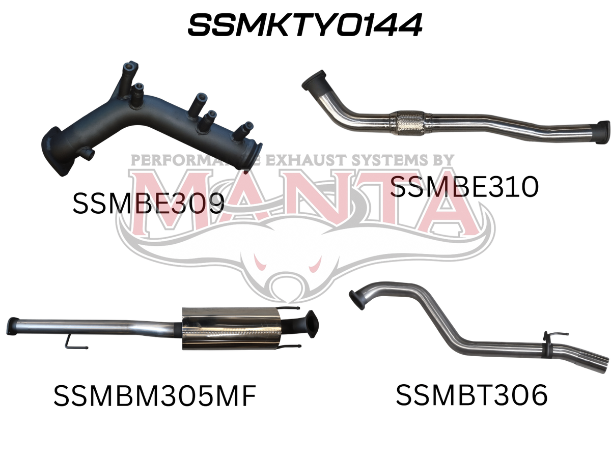Manta Toyota Hilux GUN126R N80 2.8L Turbo Diesel D4D (With DPF) 2015 To Current – Manta product image 13