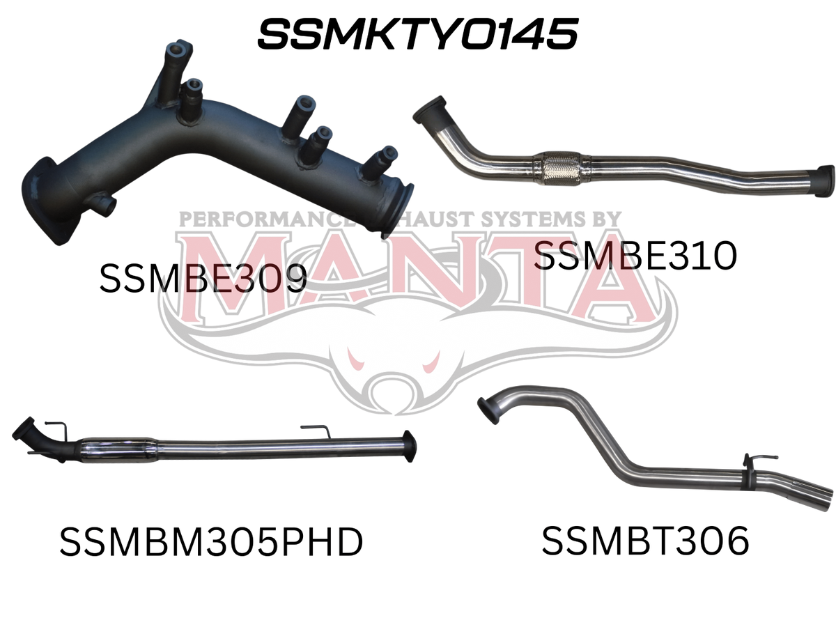 Manta Toyota Hilux GUN126R N80 2.8L Turbo Diesel D4D (With DPF) 2015 To Current – Manta product image 14