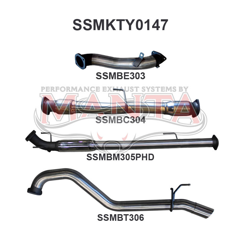 Manta Toyota Hilux KUN26R, KUN16R 3.0L Turbo Diesel D4D 2005 – 2015 – Manta product image 15