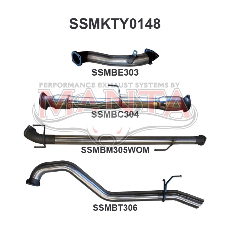 Manta Toyota Hilux KUN26R, KUN16R 3.0L Turbo Diesel D4D 2005 – 2015 – Manta product image 16