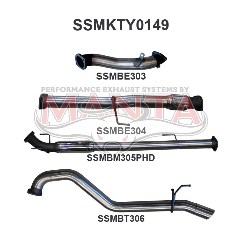 Manta Toyota Hilux KUN26R, KUN16R 3.0L Turbo Diesel D4D 2005 – 2015 – Manta product image 17