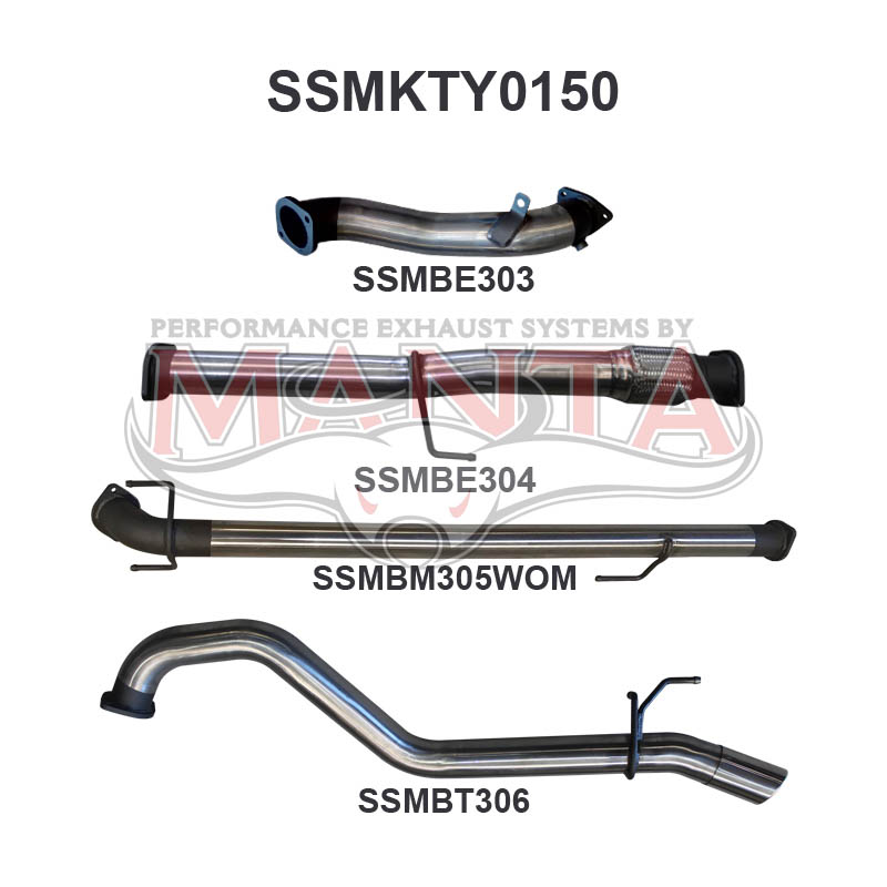 Manta Toyota Hilux KUN26R, KUN16R 3.0L Turbo Diesel D4D 2005 – 2015 – Manta product image 18
