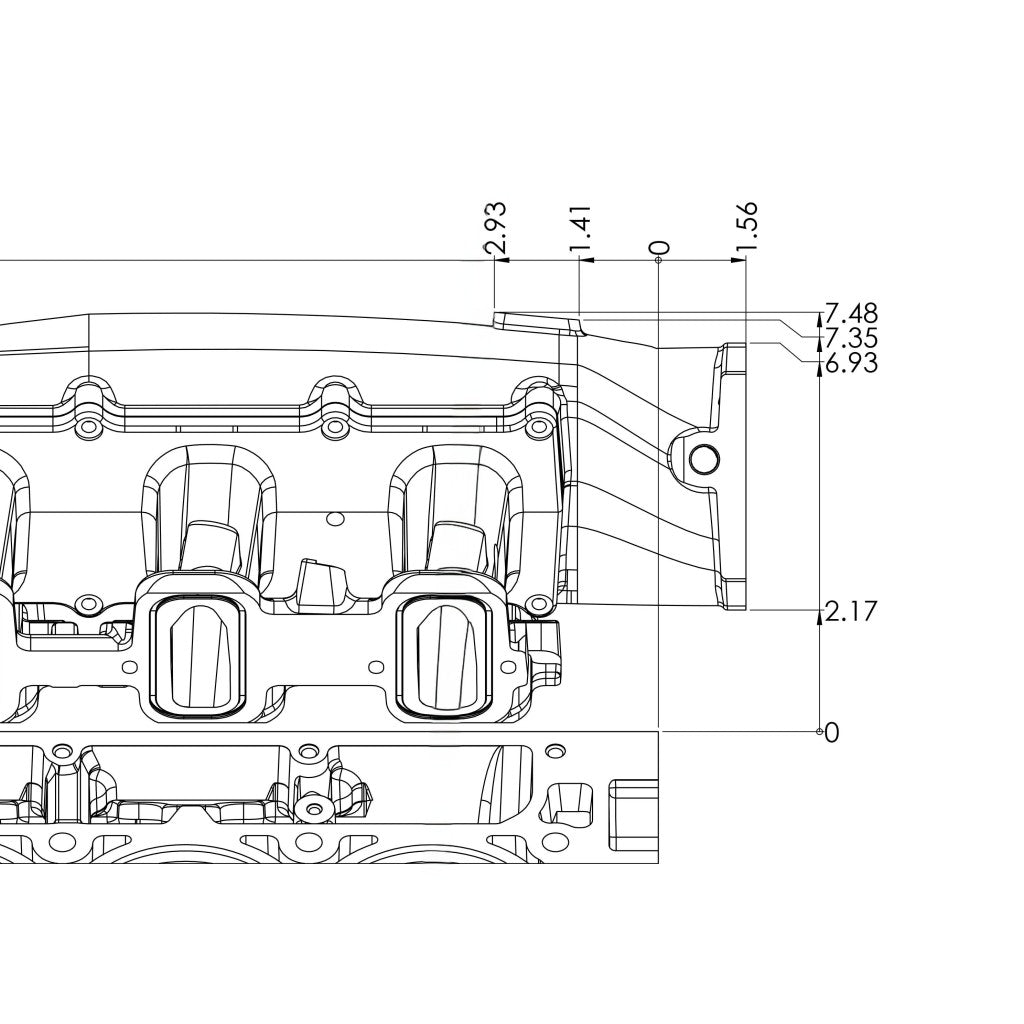 BTR Trinity cathedral-port LS intake manifold supplied through Harrop