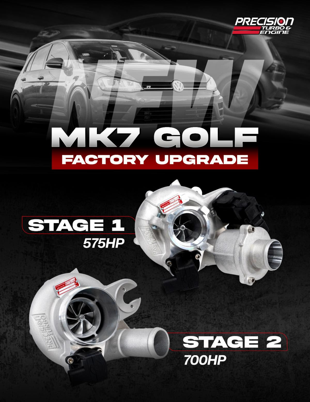 Precision Turbo PTE MQB IS38 575hp-700hp for MK7 Golf/ S3 8V. EA888.3 - image 1