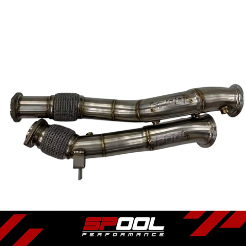 Spool S58 Race Downpipes – BMW F97 X3 M / F98 X4 M — verified supplier image 1